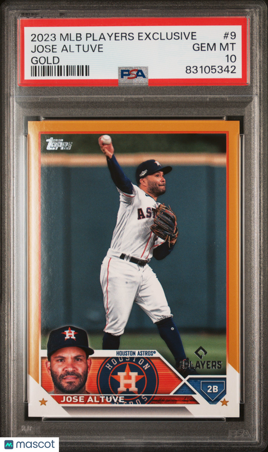 2023 Topps X MLB Clubhouse Exclusive Jose Altuve #9 PSA 10