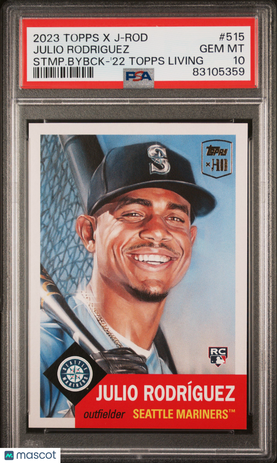 2023 Topps X Julio Rodriguez Show Out Collection Julio Rodriguez #515 PSA 10