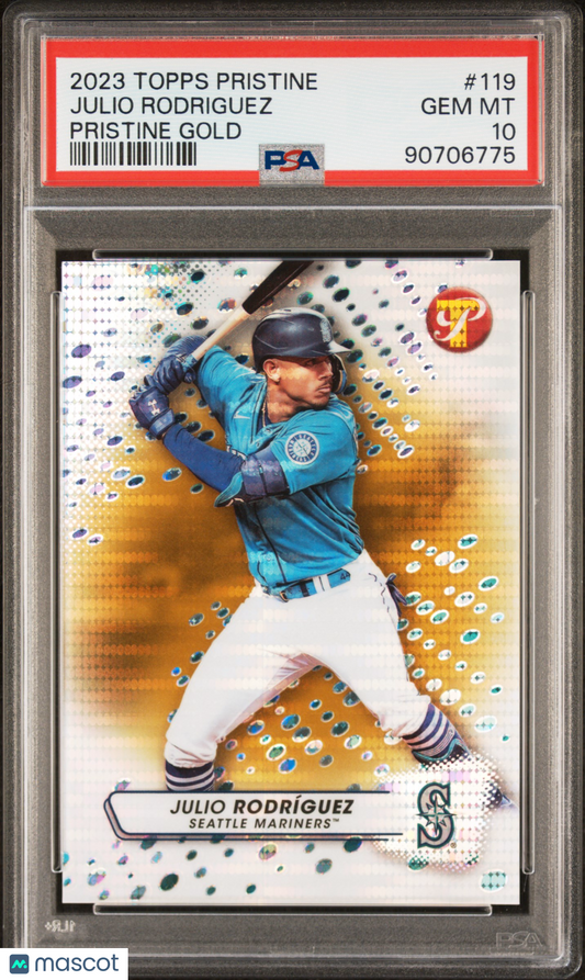 2023 Topps Pristine Julio Rodriguez #119 PSA 10